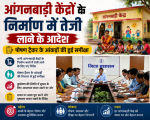 आंगनबाड़ी से पोषण तक प्रशासन सख्त, निर्माण में तेजी के साथ आंकड़ों की समीक्षा