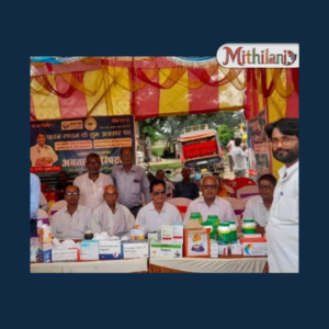 आस्था संग सेवा – मधुबनी में ग्रामीण चिकित्सकों ने कांवरियों को दी दवाइयाँ और भोजन
