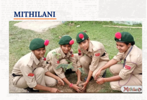 मधुबनीमे एनसीसी कैडेटक हरियर पहल, ‘एक पेड़ मां के नाम’ अभियानमे रोपल गेल 135 पौधा