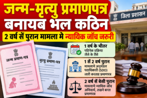 जन्म-मृत्यु प्रमाणपत्र बनायब भेल कठिन, 2 वर्षसँ पुरान मामला मे न्यायिक जाँच जरूरी