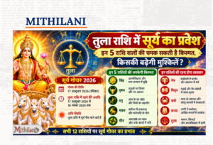 सूर्यक तुला राशिमे गोचर: 5 राशिक लोकक चमकि सकैत अछि भाग्य, किछु राशिक बढ़ि सकैत अछि परेशानी